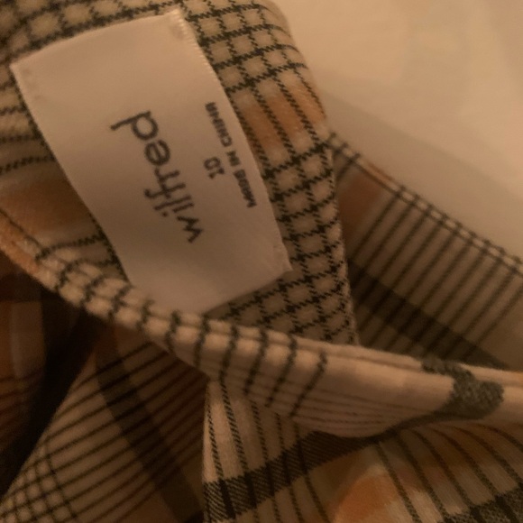 WILFRED Aritzia Isabelle Plaid Mini Dress - Size 10 - New! - Picture 8 of 8